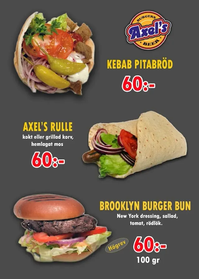 BookNoFees: Cafetaria – Axel's Grill – Stockholm – Axel's Grill, fotografia 2