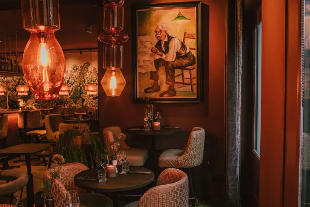 BookNoFees: Restaurante – Black and Blue – Amsterdam – Preto e Azul, fotografia 3