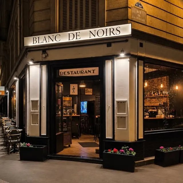 BookNoFees: Restaurante – Blanc de Noirs – Paris – Branco dos Negros, fotografia 1