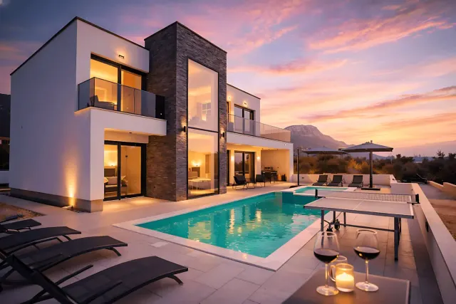 BookNoFees: Villa Just be Happy · Vista para o mar · Piscina · Jacuzzi – Kaštel Stari