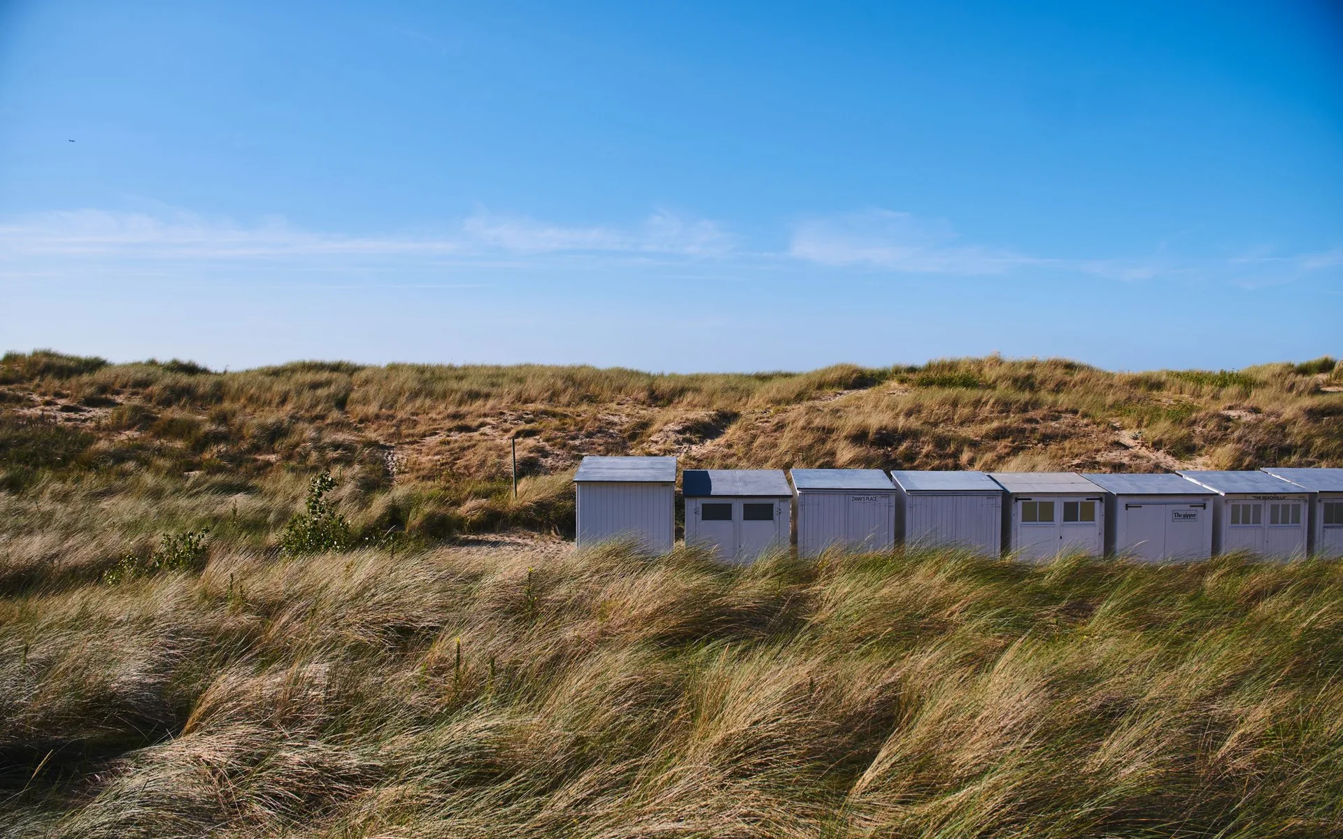 Casas de praia entre as dunas em Knokke-Heist