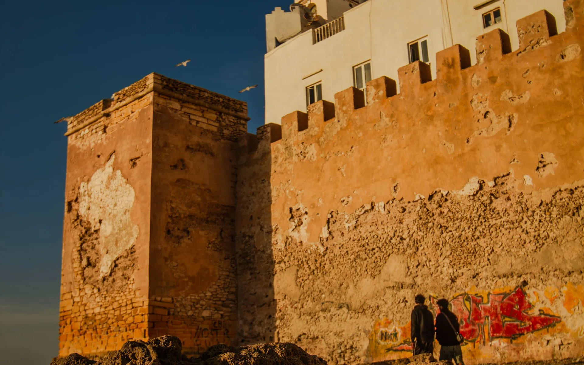Muros e edifícios históricos em Essaouira